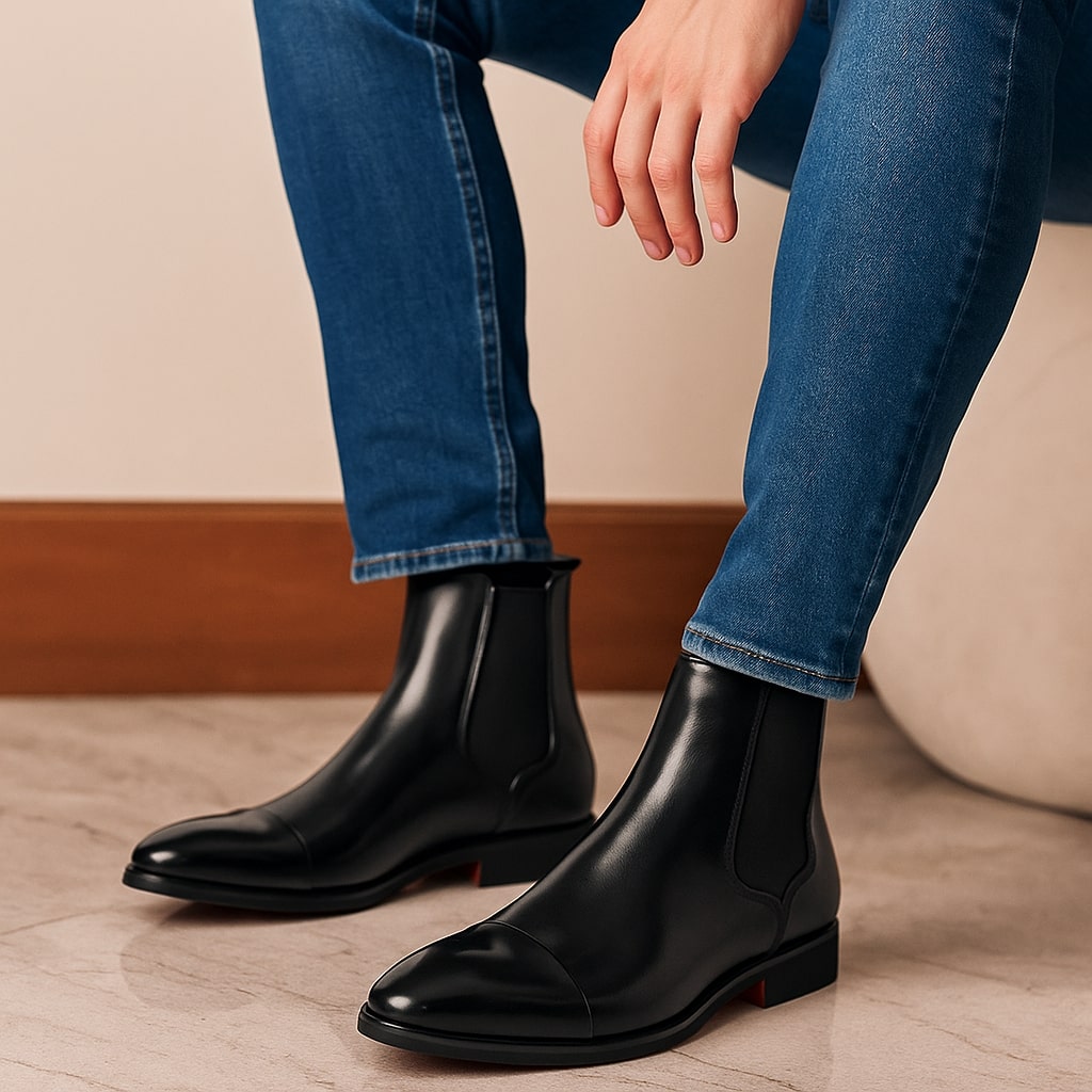 Renzo Leather Chelsea Boot