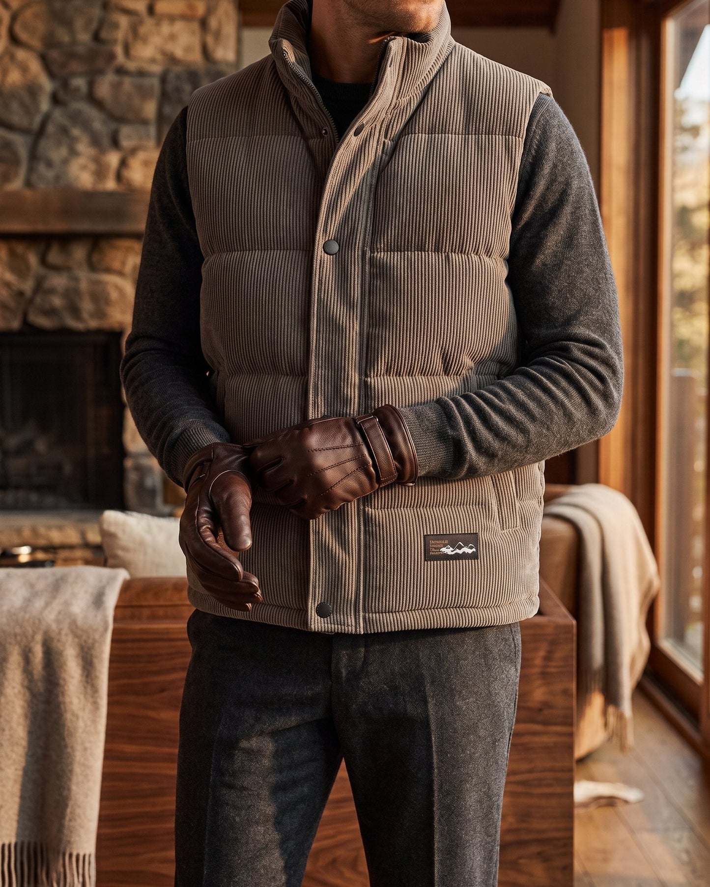 Zeno Corduroy Puffer Vest