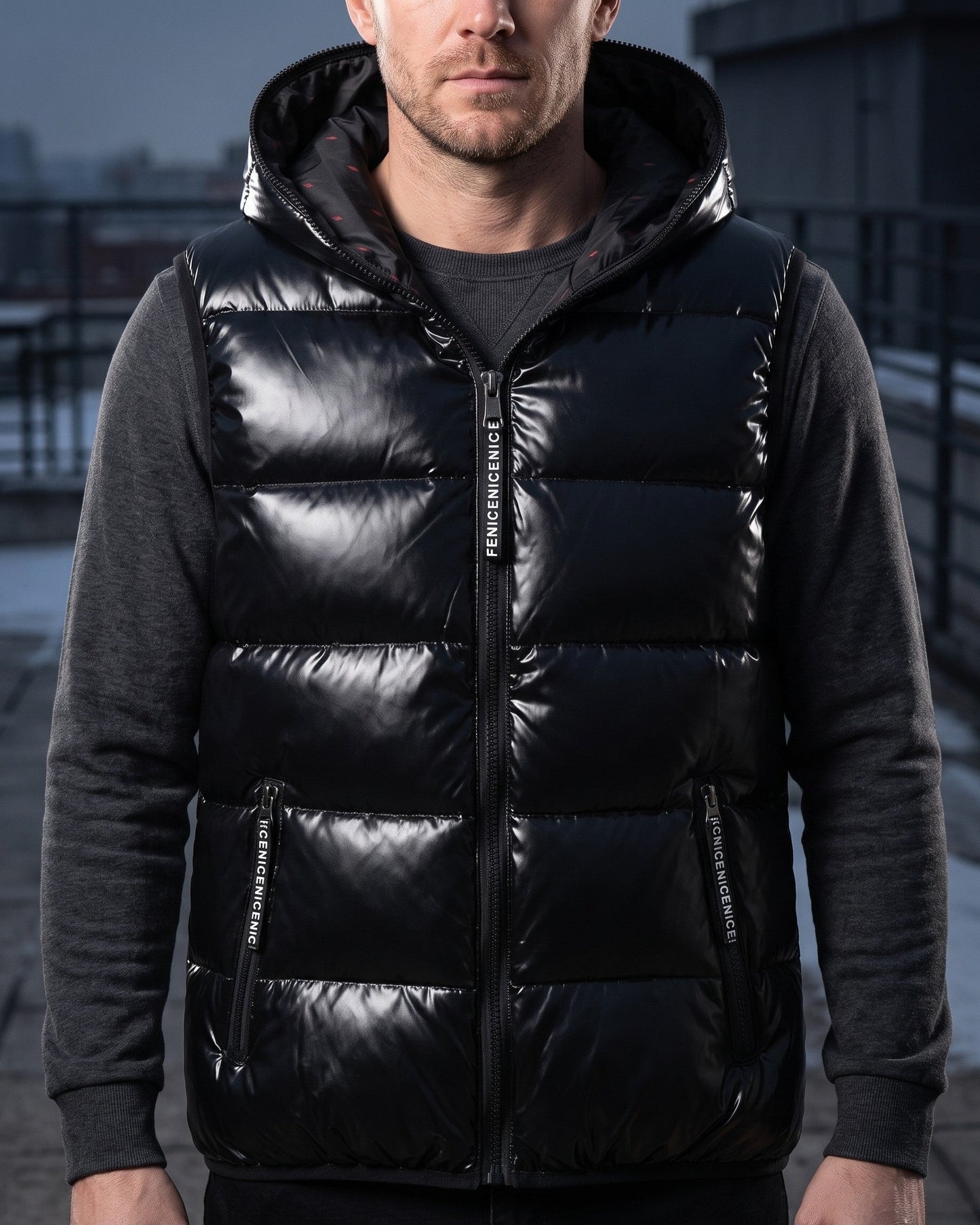 Simon Hooded Puffer Vest